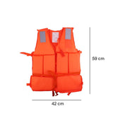 Adult and Child Life Jacket With Whistle and Adjustable Belts