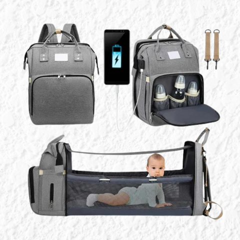 Portable Folding Crib Diaper Bag Multi-Function